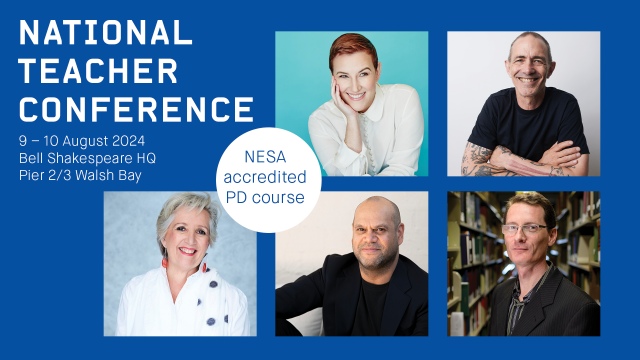 Kate Mulvany OAM, Andy Griffiths and more at Bell Shakespeare’s NESA-accredited National Teacher Conference